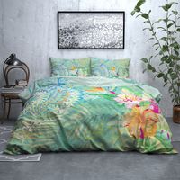 Dekbedovertrek Nanda - Groen - thumbnail