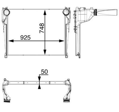 Intercooler, inlaatluchtkoeler CI34000P