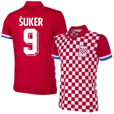 Kroatië Retro Voetbalshirt 1992 + Suker 9