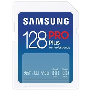 Samsung PRO Plus SDXC 128GB 180mb/s UHS-I V30 (2023)