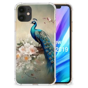 Case Anti-shock voor Apple iPhone 11 Vintage Pauwen