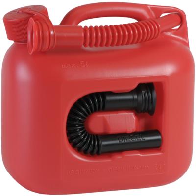Hünersdorff Gasoline canister 5l red plastic, un