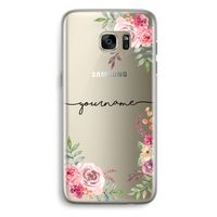 Rozen: Samsung Galaxy S7 Edge Transparant Hoesje