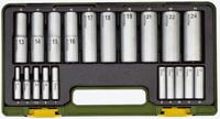PROXXON dopsleutel set socket wrench sets 20-te. 1/2" and 1/4"