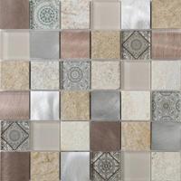 Mozaïek tegels Terra Beige 30x30 - Vierkant Wandtegels Glas