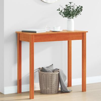 Wandtafel 80x40x75 cm massief grenenhout wasbruin