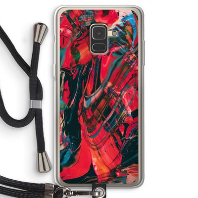 Endless Descent: Samsung Galaxy A8 (2018) Transparant Hoesje met koord