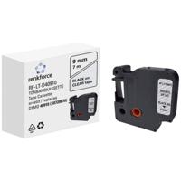 Labeltape Renkforce RF-LT-D40910 Compatibel vervangt DYMO D1 - 40910 9 mm Tapekleur: Transparant Tekstkleur: Zwart 7 m