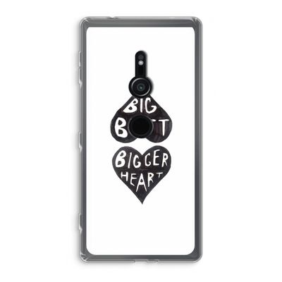 Big butt bigger heart: Sony Xperia XZ2 Transparant Hoesje