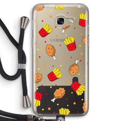 Chicken 'n Fries: Samsung Galaxy A5 (2017) Transparant Hoesje met koord