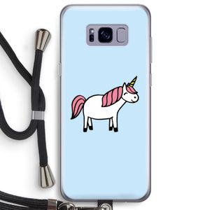 Eenhoorn: Samsung Galaxy S8 Plus Transparant Hoesje met koord