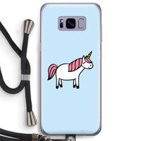 Eenhoorn: Samsung Galaxy S8 Plus Transparant Hoesje met koord