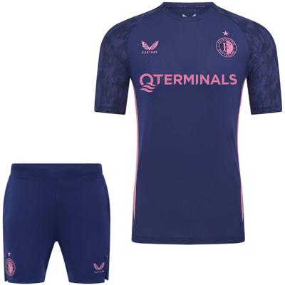Castore Feyenoord Trainingsset 2025-2026 Donkerblauw Roze