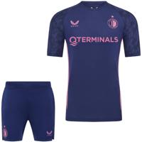 Castore Feyenoord Trainingsset 2025-2026 Donkerblauw Roze