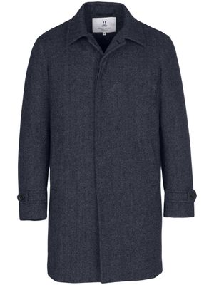 Norwegian Wool doudoune à simple boutonnage - Bleu