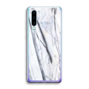 Gestreepte marmer: Huawei P30 Transparant Hoesje