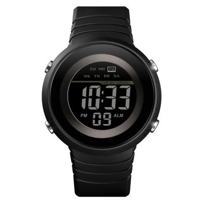 SKMEI 1497 mode eenvoudige achtergrondverlichting single display elektronische horloge timing alarm Watch (zwart)