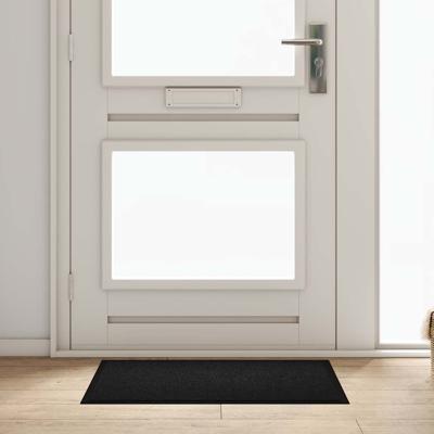 Deurmat Zwart 60 x 80 cm Teddy Stof