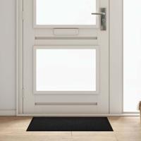 Deurmat Zwart 60 x 80 cm Teddy Stof Deurmat Zwart 60 x 80 cm Teddy Stof
