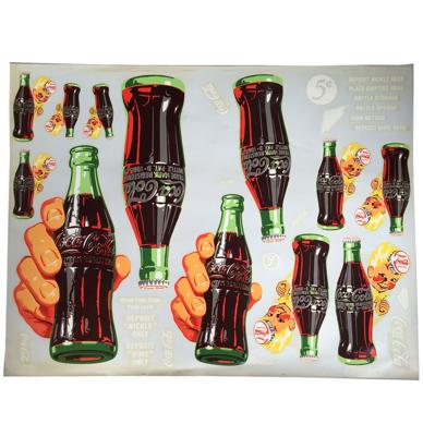 Coca-Cola vel met 32 decals (New Old Stock)