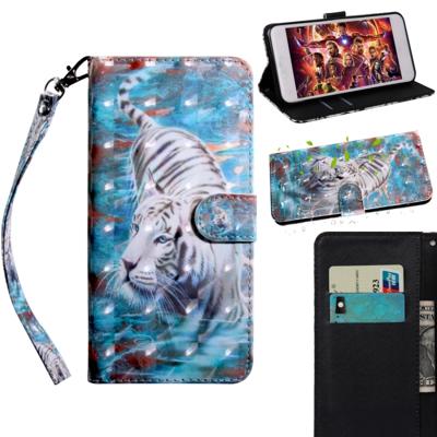 3D-schilderij patroon gekleurde tekening horizontale Flip TPU + PU lederen draagtas met houder & kaartsleuven & portemonnee voor Huawei P Smart Z (Roa