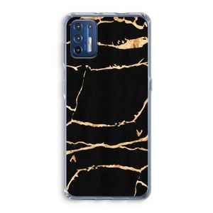 Gouden marmer: Motorola Moto G9 Plus Transparant Hoesje