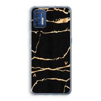 Gouden marmer: Motorola Moto G9 Plus Transparant Hoesje