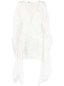 Cult Gaia robe de plage Ashley à coupe courte - Blanc