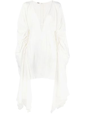 Cult Gaia robe de plage Ashley à coupe courte - Blanc