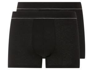 LIVERGY 2 heren boxers (Zwart, M)