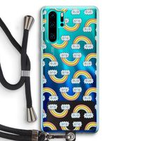 Regenboog: Huawei P30 Pro Transparant Hoesje met koord