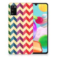 Samsung Galaxy A41 | TPU bumper | Zigzag Multi Color