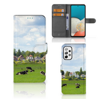 Samsung Galaxy A73 5G Telefoonhoesje met Pasjes Koeien - thumbnail