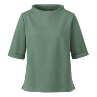 Jersey shirt met korte mouwen van bio-katoen, zeegras Maat: 40/42