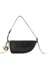 Burberry mini sac porté épaule Shield en cuir - Noir