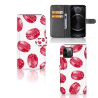 Apple iPhone 12 Pro Max | Book Cover | Pink Macarons