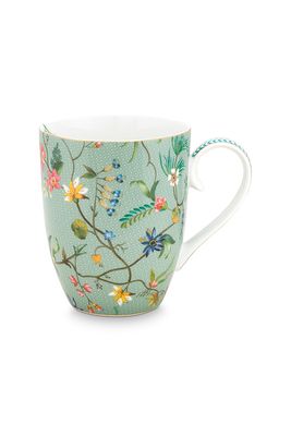 Pip Studio Mok Groot Jolie Bloemen Blauw