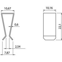 Fischer Elektronik Transistorklem Geschikt voor: TO-220 (l x b x h) 22.1 x 10.2 x 10.7 mm - thumbnail