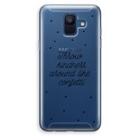 Confetti: Samsung Galaxy A6 (2018) Transparant Hoesje