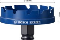Bosch Accessoires Expert Sheet Metal gatzaag 68 x 40 mm - 1 stuk(s) - 2608900501
