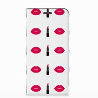 Motorola Moto E5 Play Hoesje met Magneet Lipstick Kiss