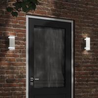 VidaXL Buitenwandlamp roestvrij staal zilverkleurig VidaXL Buitenwandlamp roestvrij staal zilverkleurig