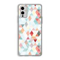 Gekleurde driehoekjes pastel: OnePlus 9 Transparant Hoesje