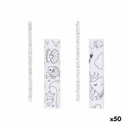 Cadeaupapier 70 x 150 cm Wit (50 Stuks)