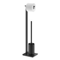 Zack Carvo Toiletbutler -1 rol - toiletborstelhouder - open - zwart 40508