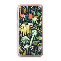 Tropical Palms Dark: Samsung Galaxy A20e Transparant Hoesje