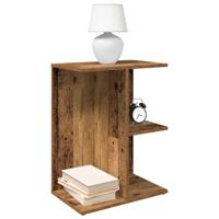 Nachtkastjes 2 st 46,5x29x61 cm bewerkt hout oud houtkleurig