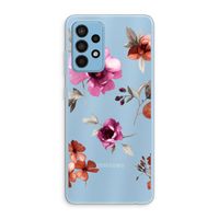 Geschilderde bloemen: Samsung Galaxy A52 Transparant Hoesje