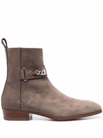 Philipp Plein bottines Nabuk en cuir - Marron - thumbnail