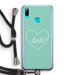 Best heart pastel: Huawei P Smart (2019) Transparant Hoesje met koord